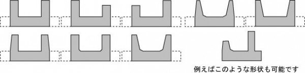 適用可能な断面形状