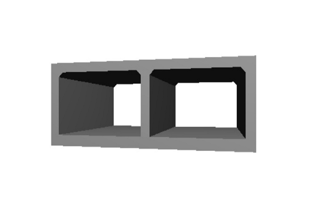 ２連ボックス３D構造図