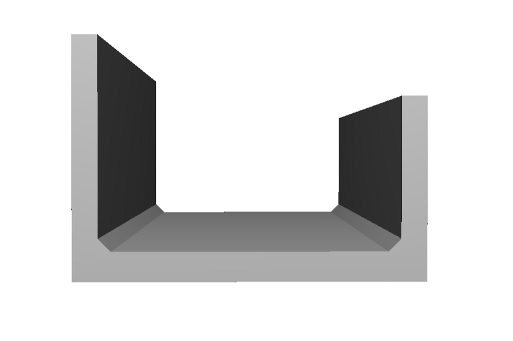 U型水路の設計_３D構造図